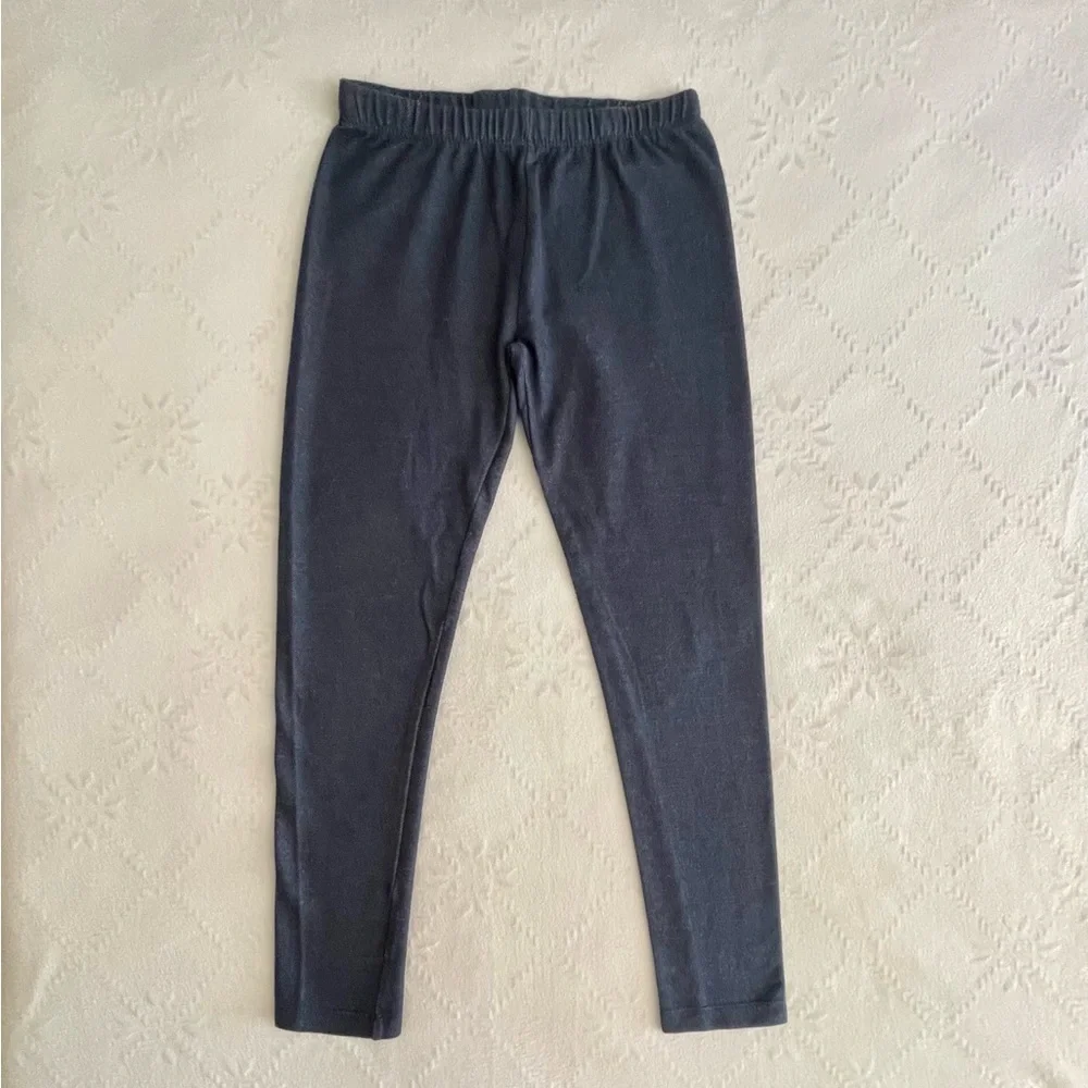SO, GIRLS BLUE, SOFT DENIM LEGGINGS, SIZE 10. CRAZY8, T-SHIRT, SIZE L(10/12).